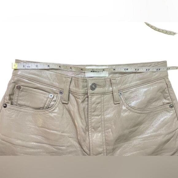 Agolde - Recycled Leather 90's Pinch Waist Pants - Picture 14 of 15